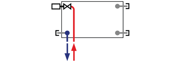 RADIK LINE VKL - connection Left bottom