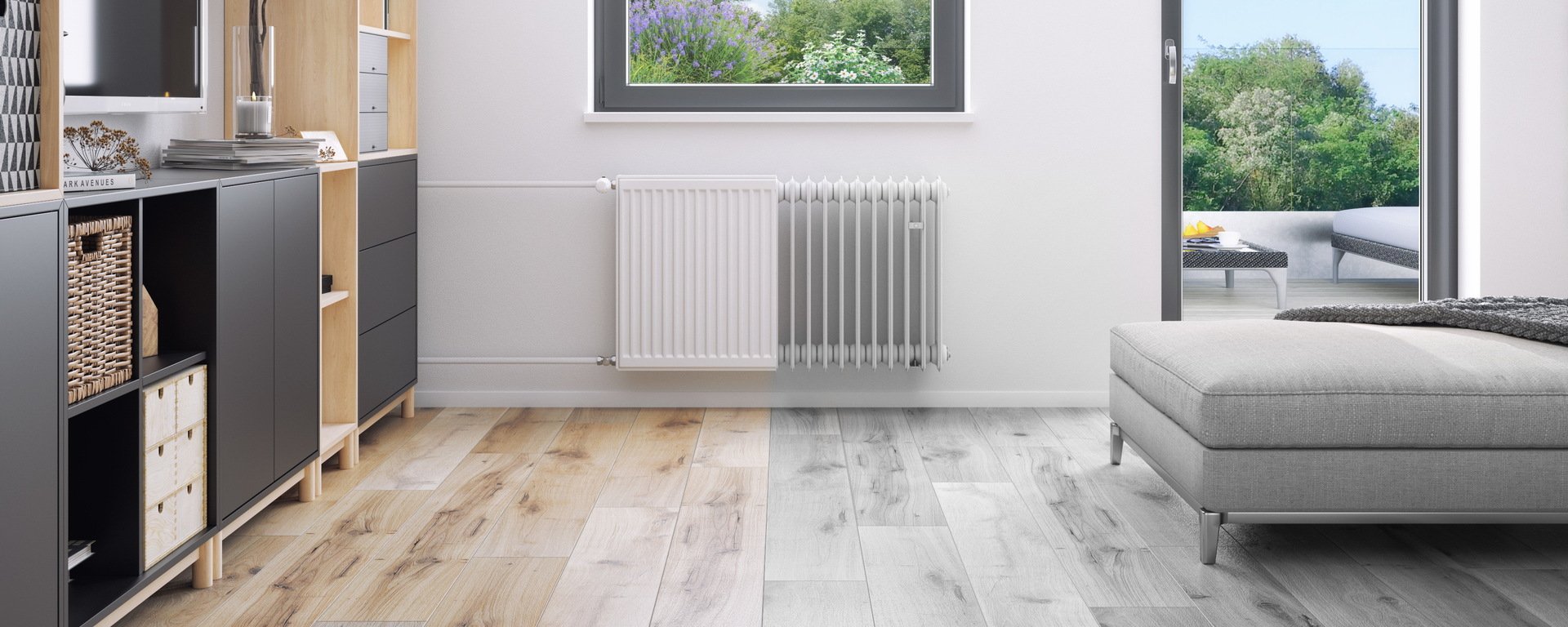 A radiator for quick renovation