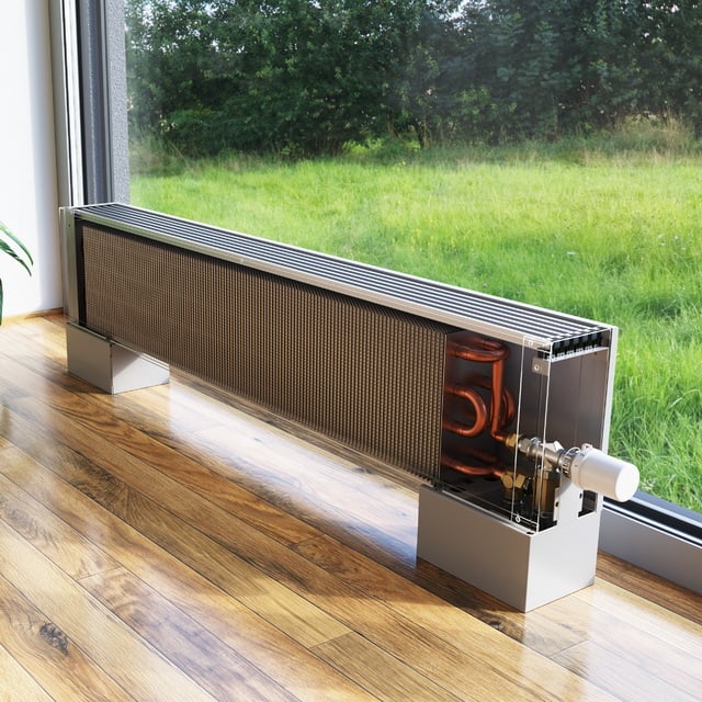 Konvektor s ventilátorem na zeď, na podlahu či do podlahy