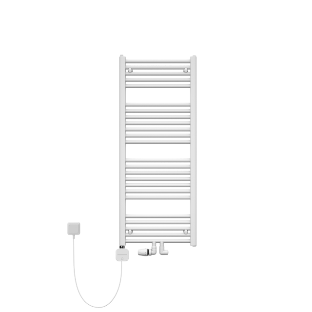 How does a combined towel rail radiator work?
