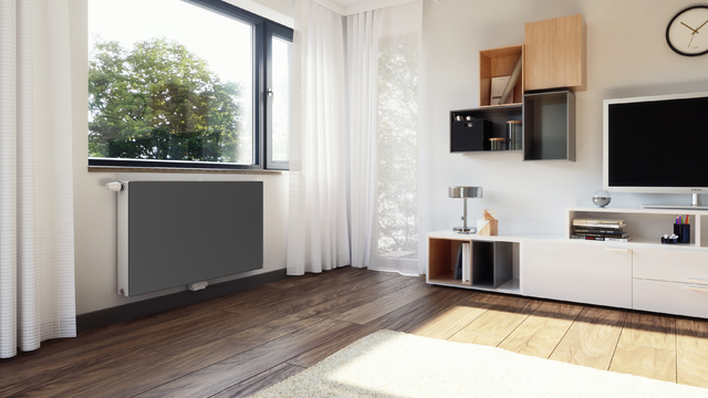 RADIK VKM8 with the new LINE front panel, RAL 7024, code 49