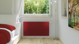 RADIK KLASIK - R avec plaque frontale au design LINE, dans la couleur Rouge RAL 3001 code 37